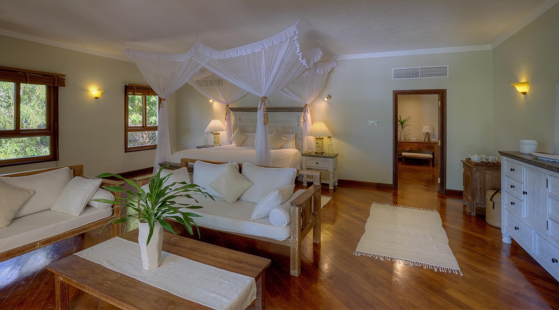Luxury ocean-view suite at Casa Bella Boutique Hotel, Diani Beach