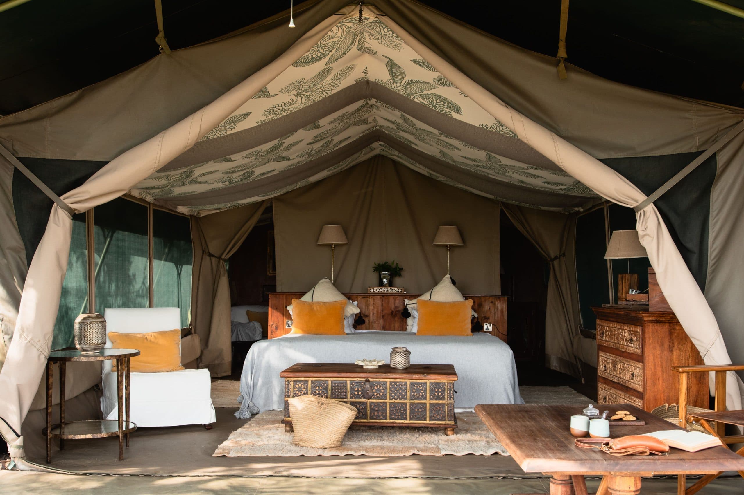Classic tent interior