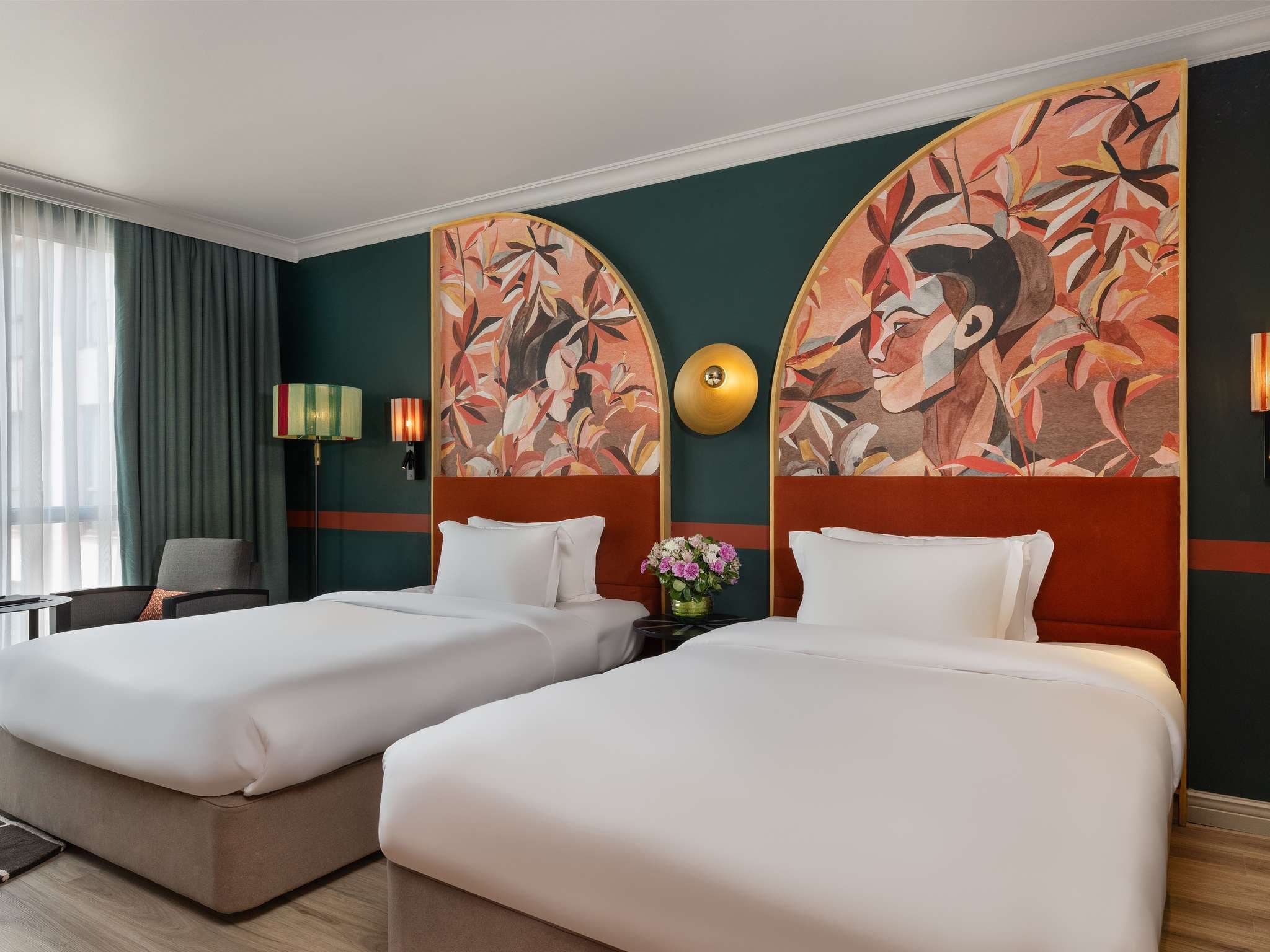 Deluxe room with two double beds